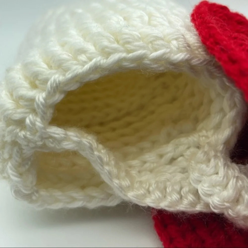 Vintage-style Cottagecore Crochet Mushroom Purse - Picture 6 of 8